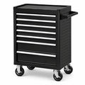 Carrello portautensili in metallo nero con 7 cassetti