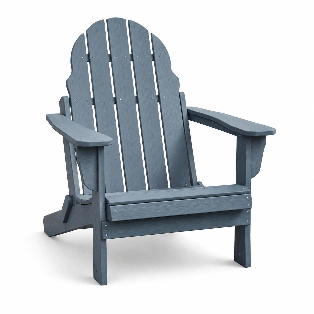 Sedia Adirondack in legno blu per esterni