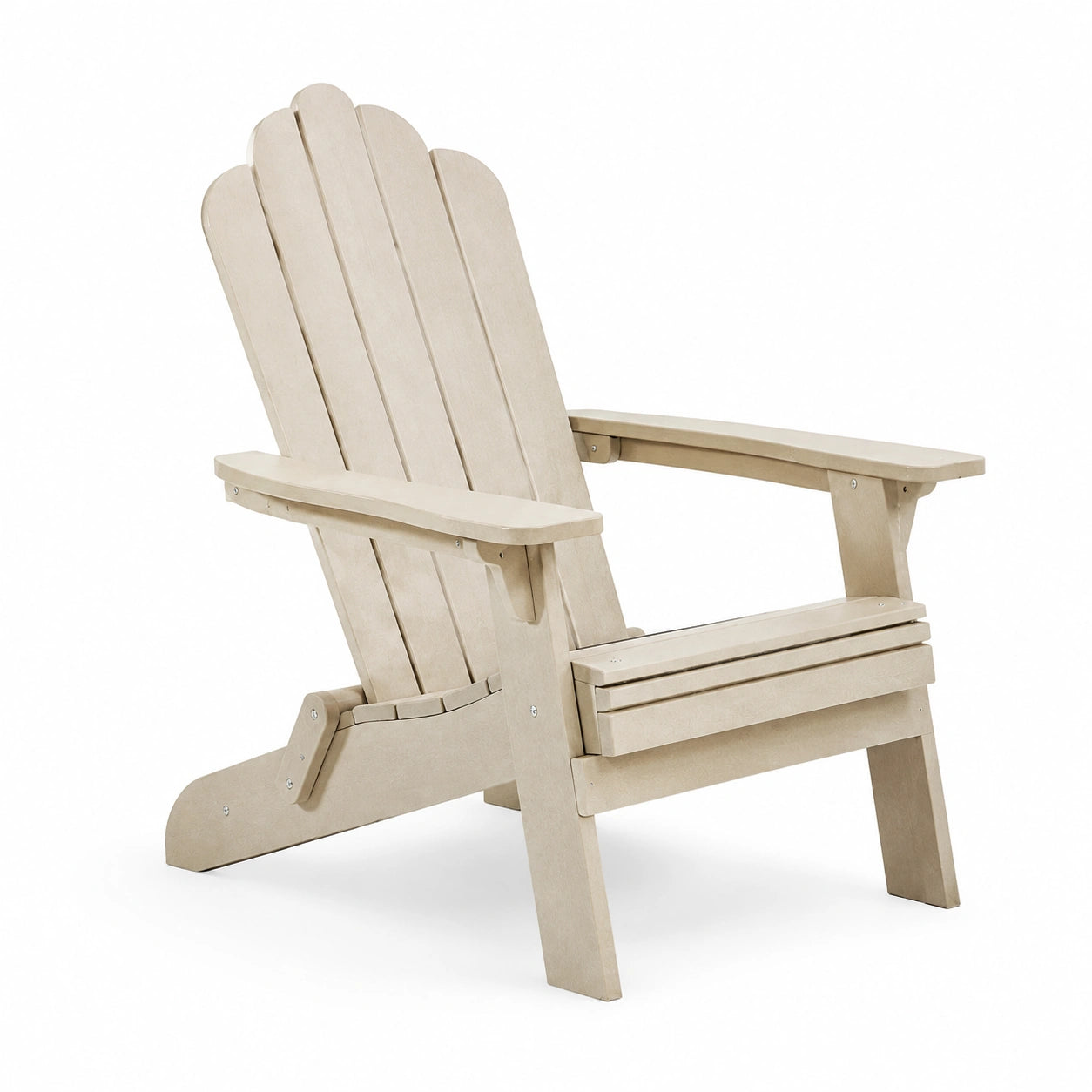 Sedia Adirondack in Legno Sintetico Beige