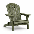 Sedia Adirondack in legno verde per esterno
