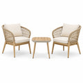 Set di mobili da giardino in legno e rattan sintetico