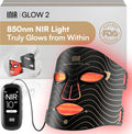 INIA, Maschere, Rosso/Blu, illuminazione LED, funzionamento senza fili