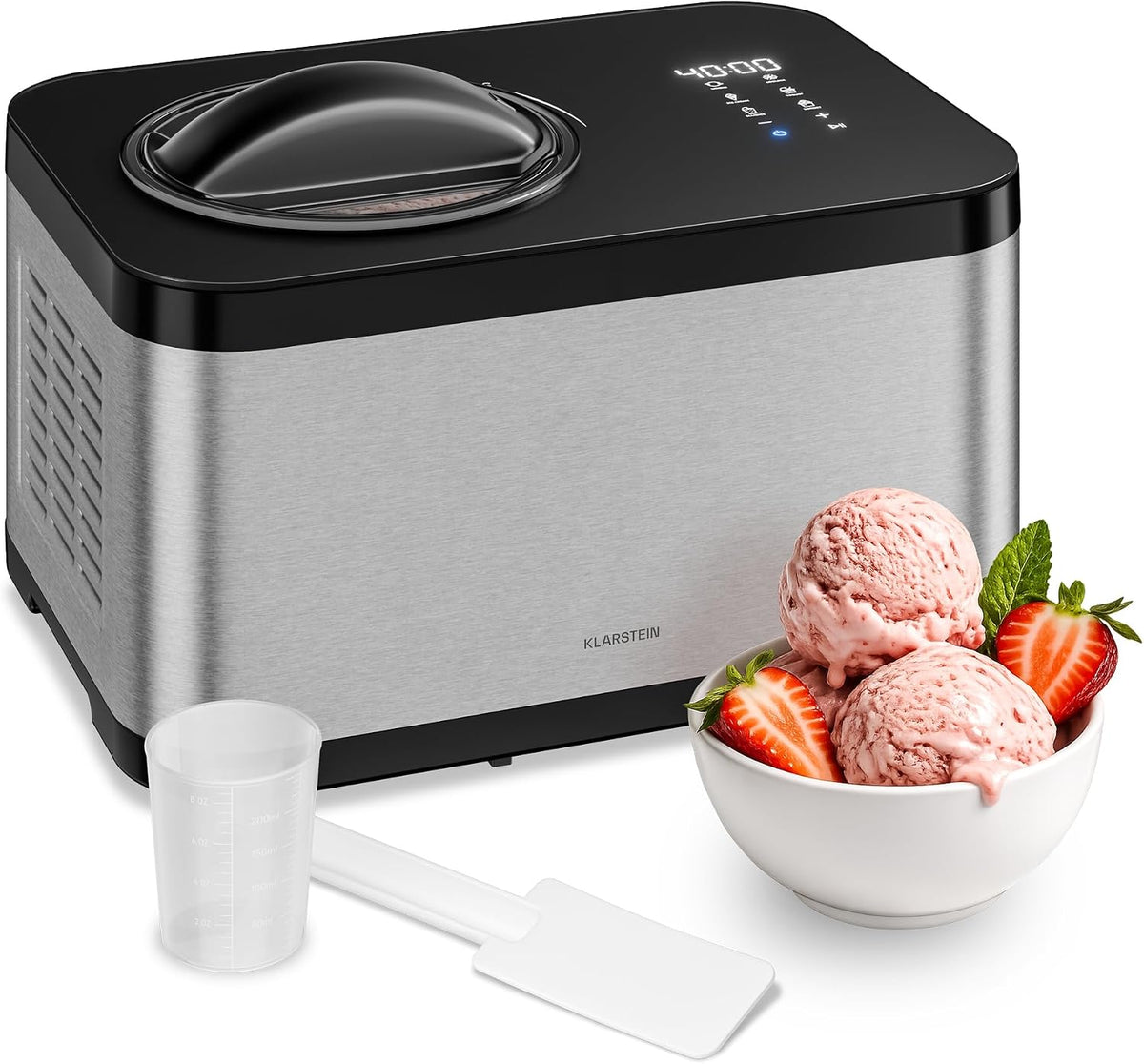 KLARSTEIN, Gelatiera, 1,5 L, 150 W, Grigio