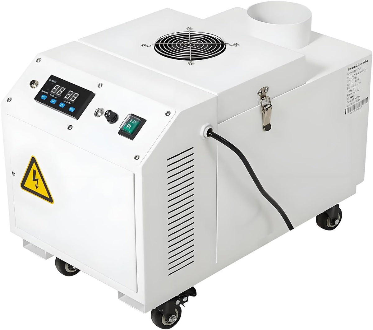 DNEPEI, Umidificatori, 5A-220V, 9 kg, 220 V, 200 W, Nero, acciaio inox