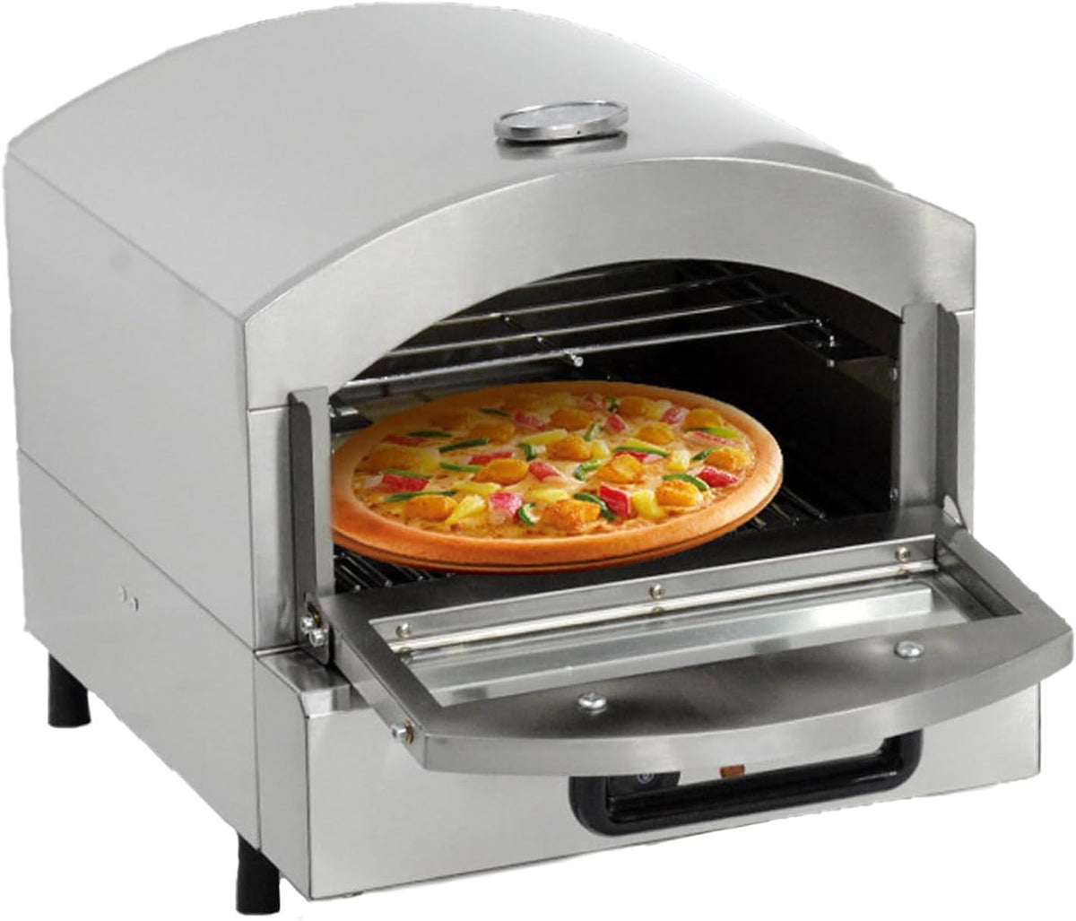 Forno per pizza, YXYLJOZ, 30 cm, 425 x 520 x 410 mm, 8 kg, Argento, acciaio inox