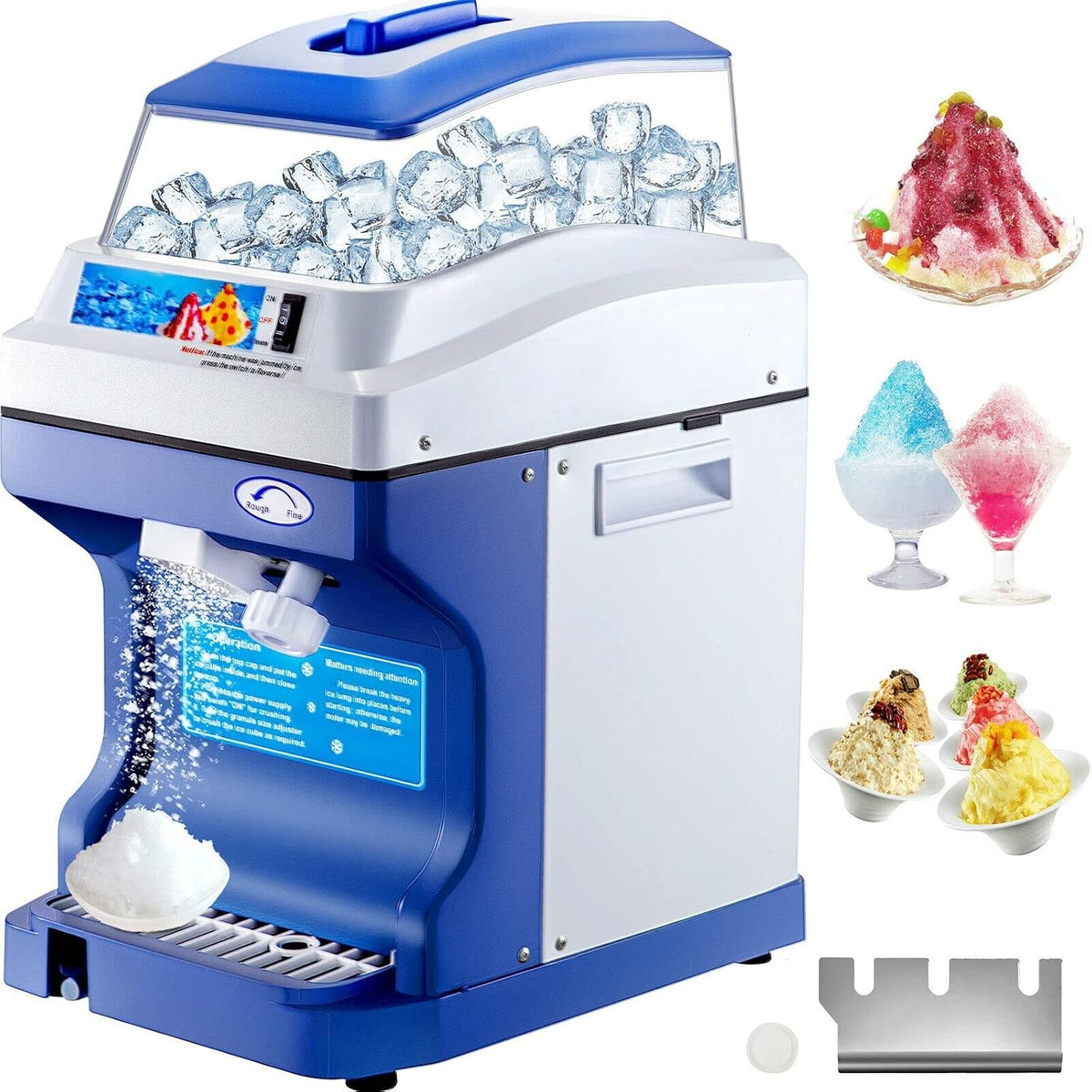 CUDTAPI, Frullatore, 120/200 kg, 280 x 370 x 545 mm, 5 litri, Nero, acciaio inox, vano contenitore