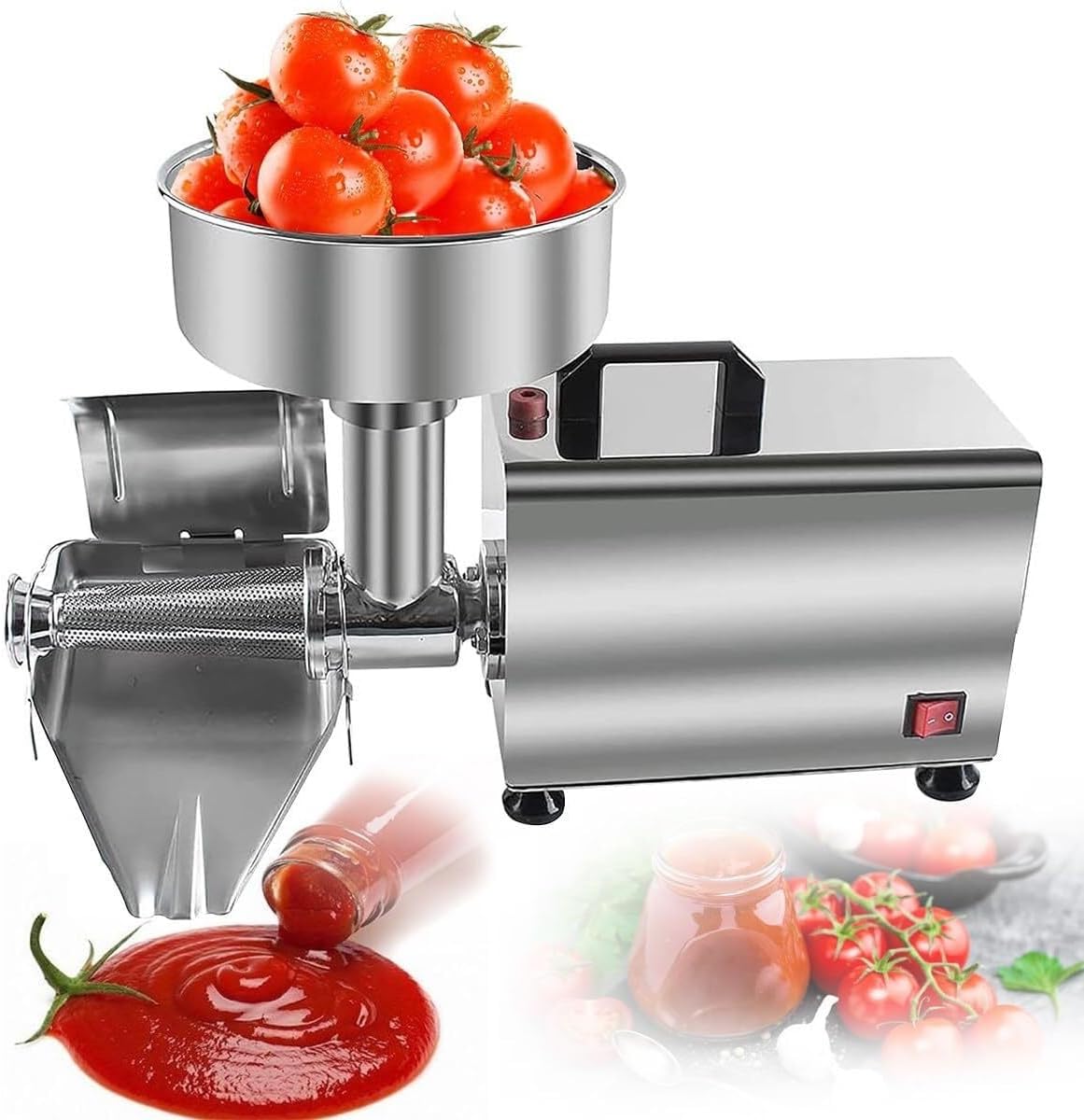 GLJTUO, Utensili manuali e elettrici, 49x23x34,5 cm, 160 kg, 370 W, Argento, acciaio inox