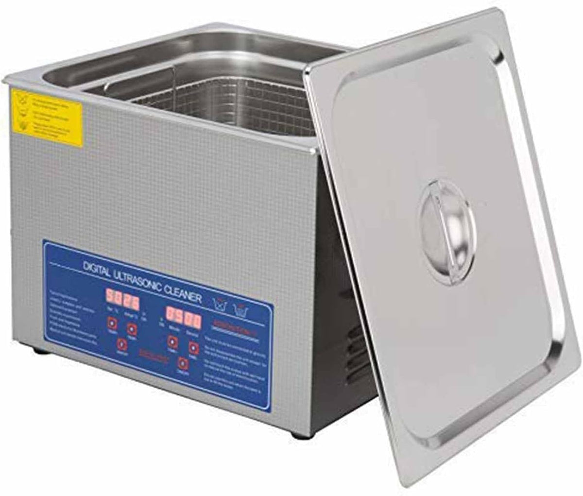 PixCy, Lavatrice, 120 w, 410 x 255 x 345 mm, 6 litri, Argento, acciaio inox, timer