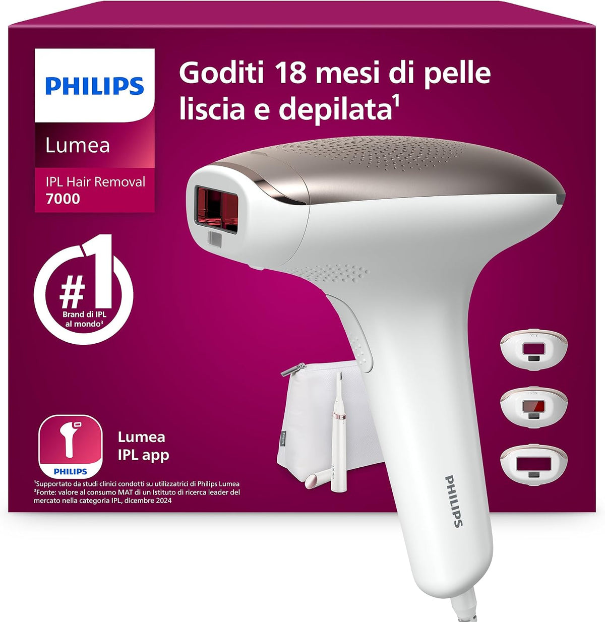 PHILIPS, Epilatori a luce pulsata, BRI923/00, Nero