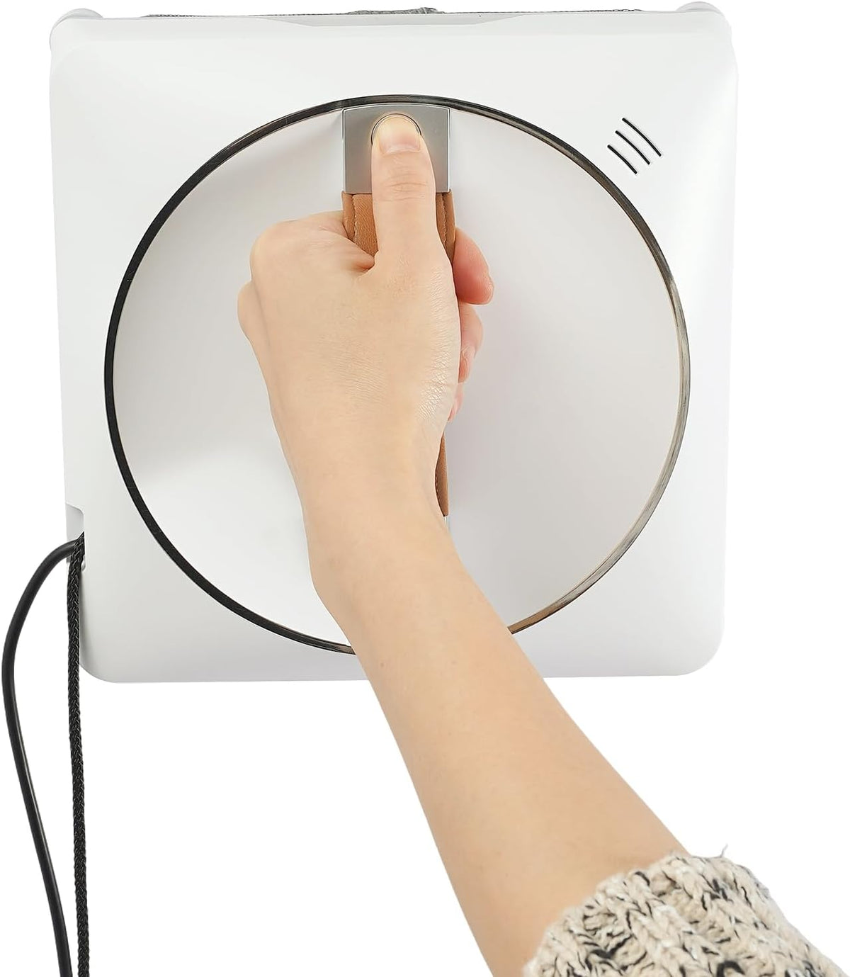 CUSANSK, Aspiratori per finestre, 21,5 x 21,5 x 6,8 cm, 72 W, 24 V, Trasparente, telecomando