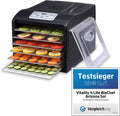 vitality4life, Essiccatori per alimenti, Trasparente/Argento, acciaio inox, 6 cassetti