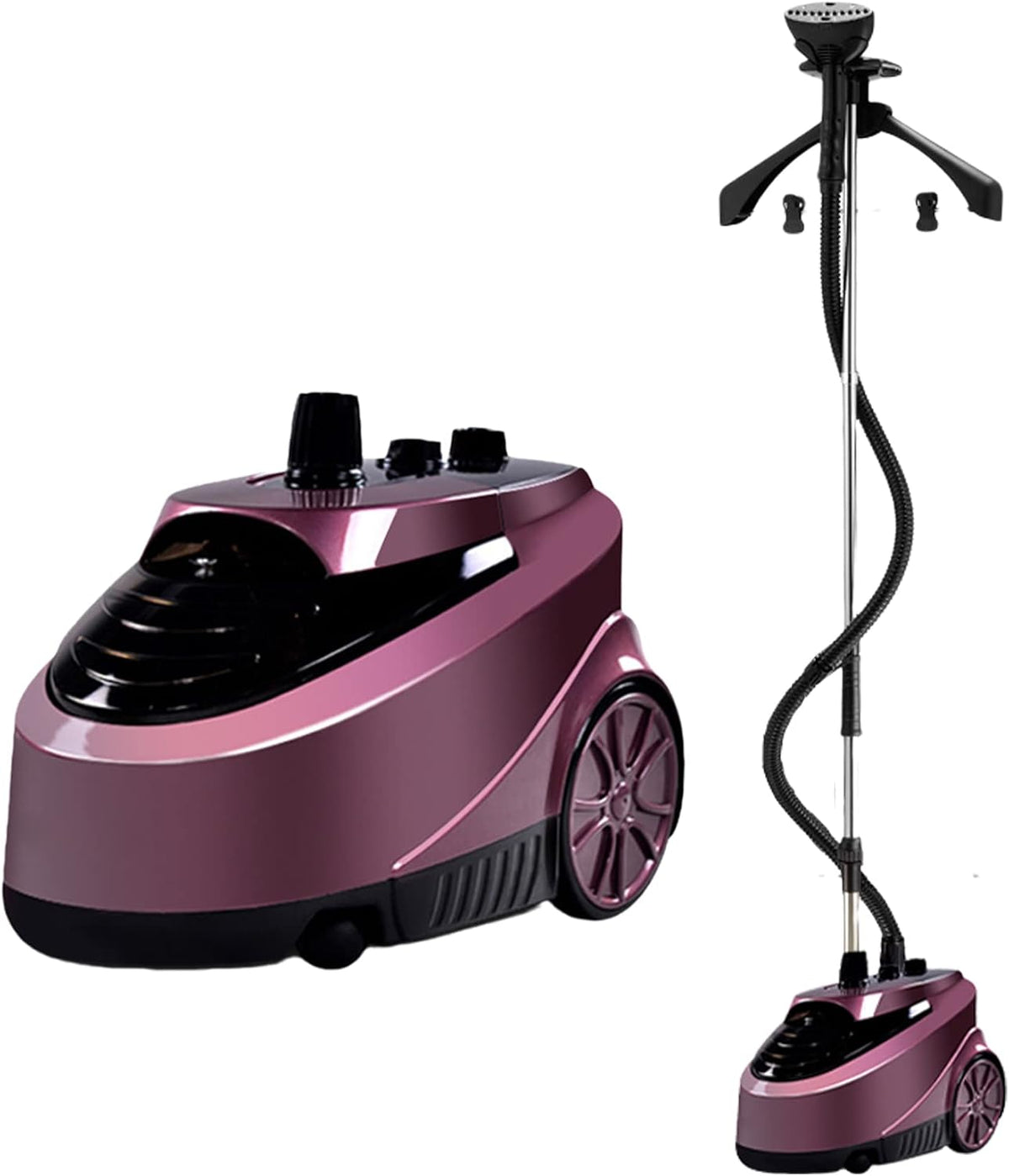 FBHappiness, Stiratrici a vapore verticali, 2000 W, 2,5 l, Nero