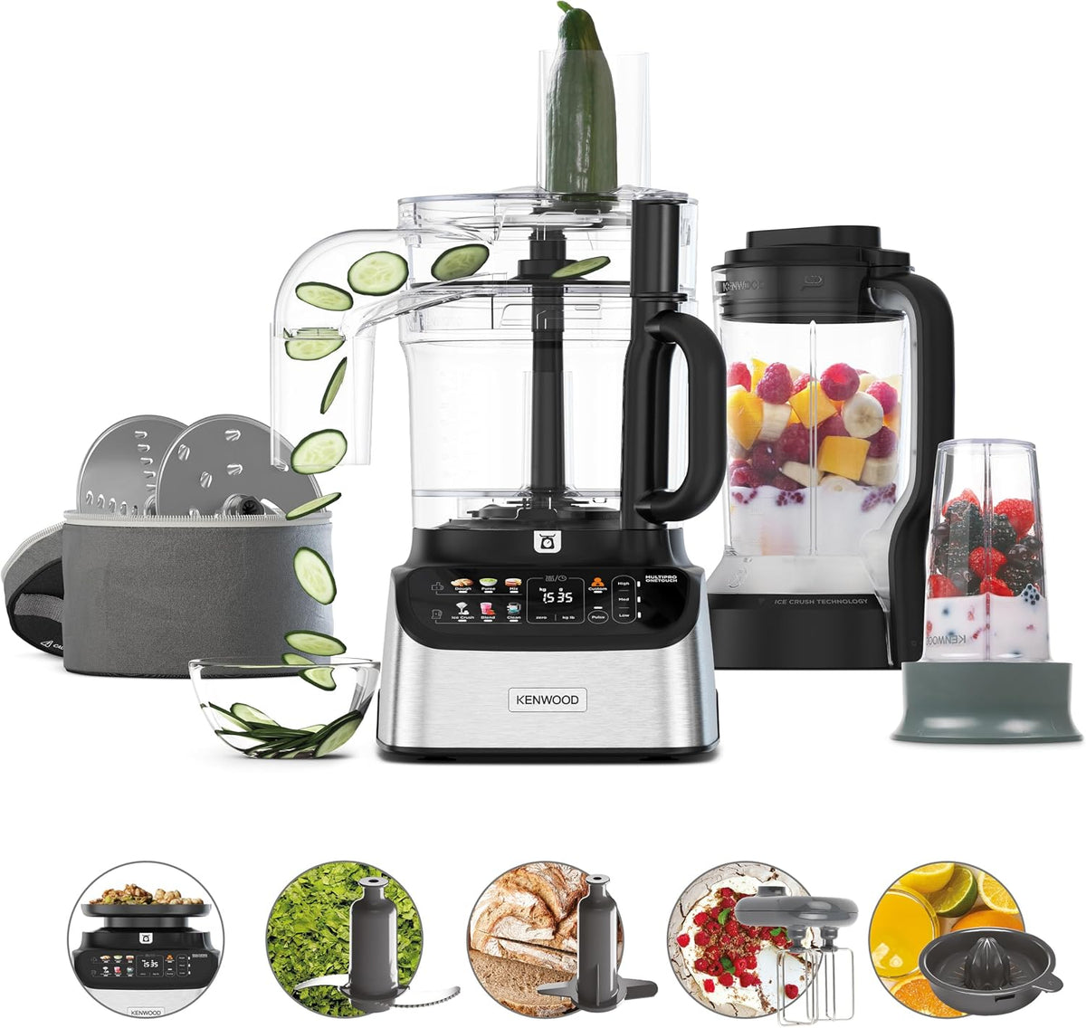 Kenwood, Lavastoviglie, FDM73.850SS, 1000 W, Argento
