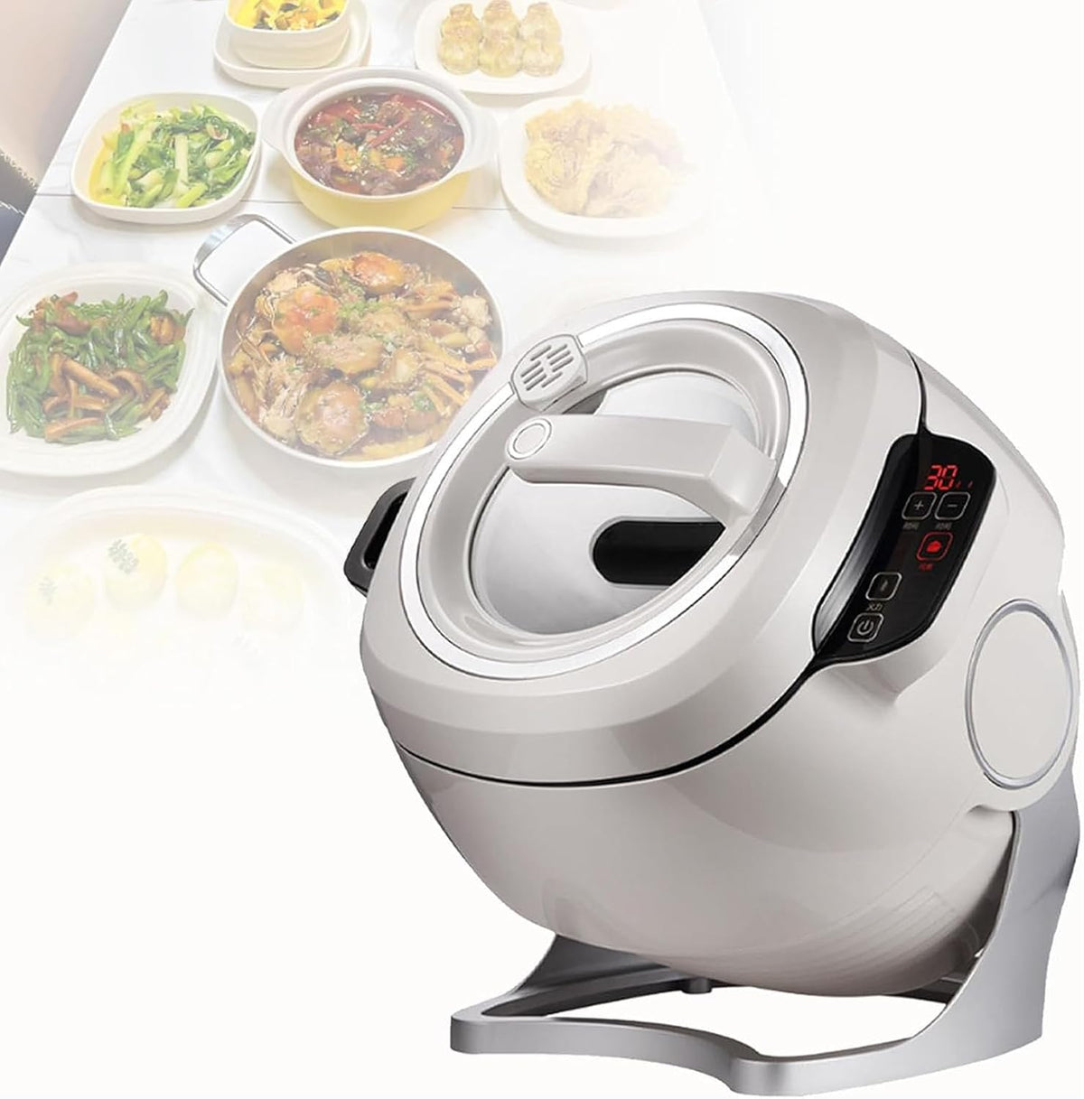 Wok elettrici, 6 litri, 2000 W, 7,4 Kg, Nero