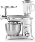TrAdE Shop Traesio, Robot da cucina, 6,5 Litri, Nero, acciaio inox