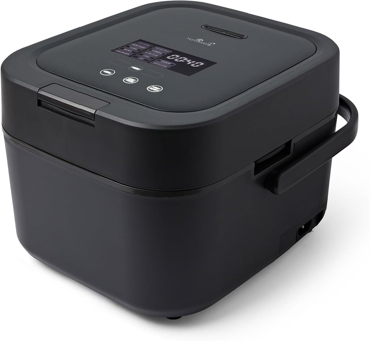Yum Asia, Cuociriso, 220-240V, 0,54 litri, 240 V, 3 mm, Nero, acciaio inox, illuminazione LED, timer, 7 funzioni