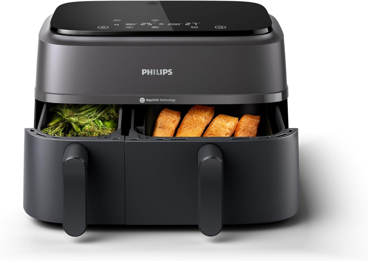 PHILIPS, Friggitrice ad aria, 9 L, Nero, Airfryer