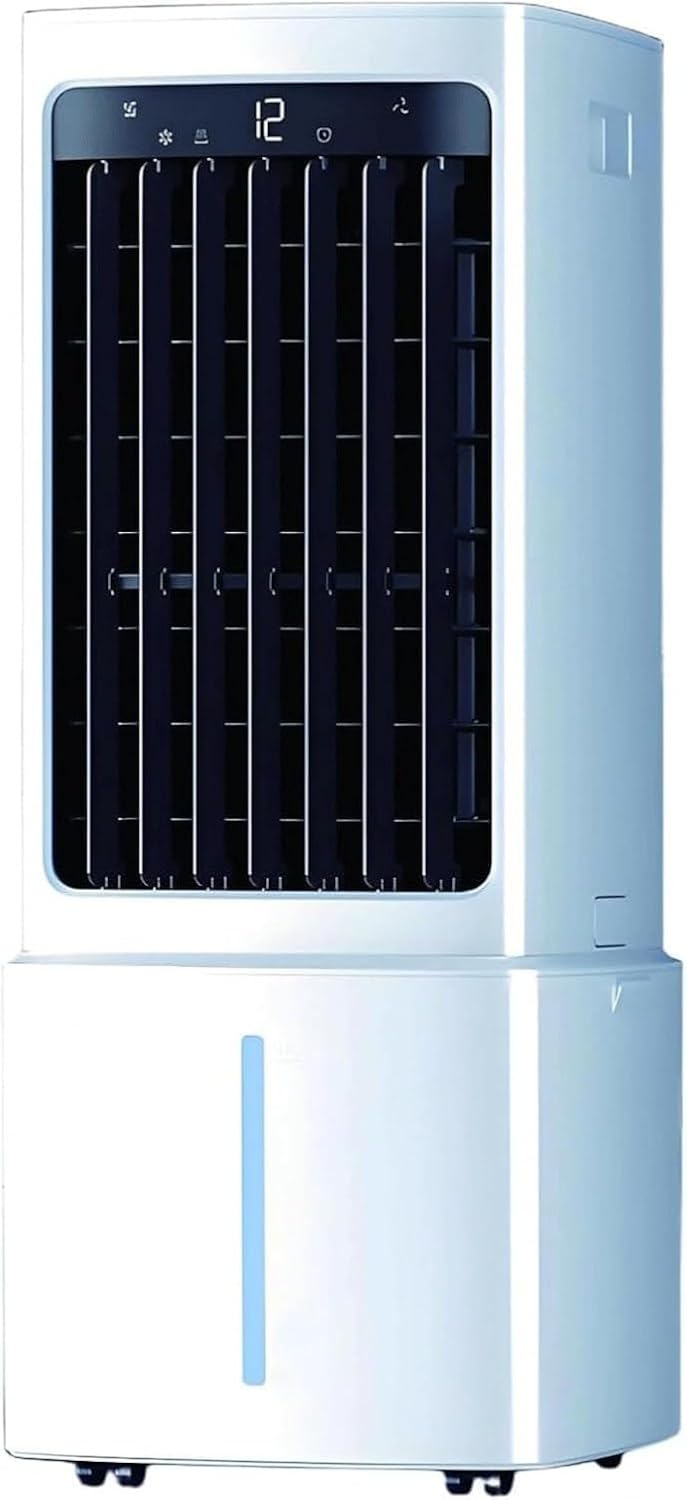 Condizionatore portatile, LCAIHONG, 62 cm, 39 x 34 x 78 cm, 2000 m³/h, Bianco, telecomando, timer