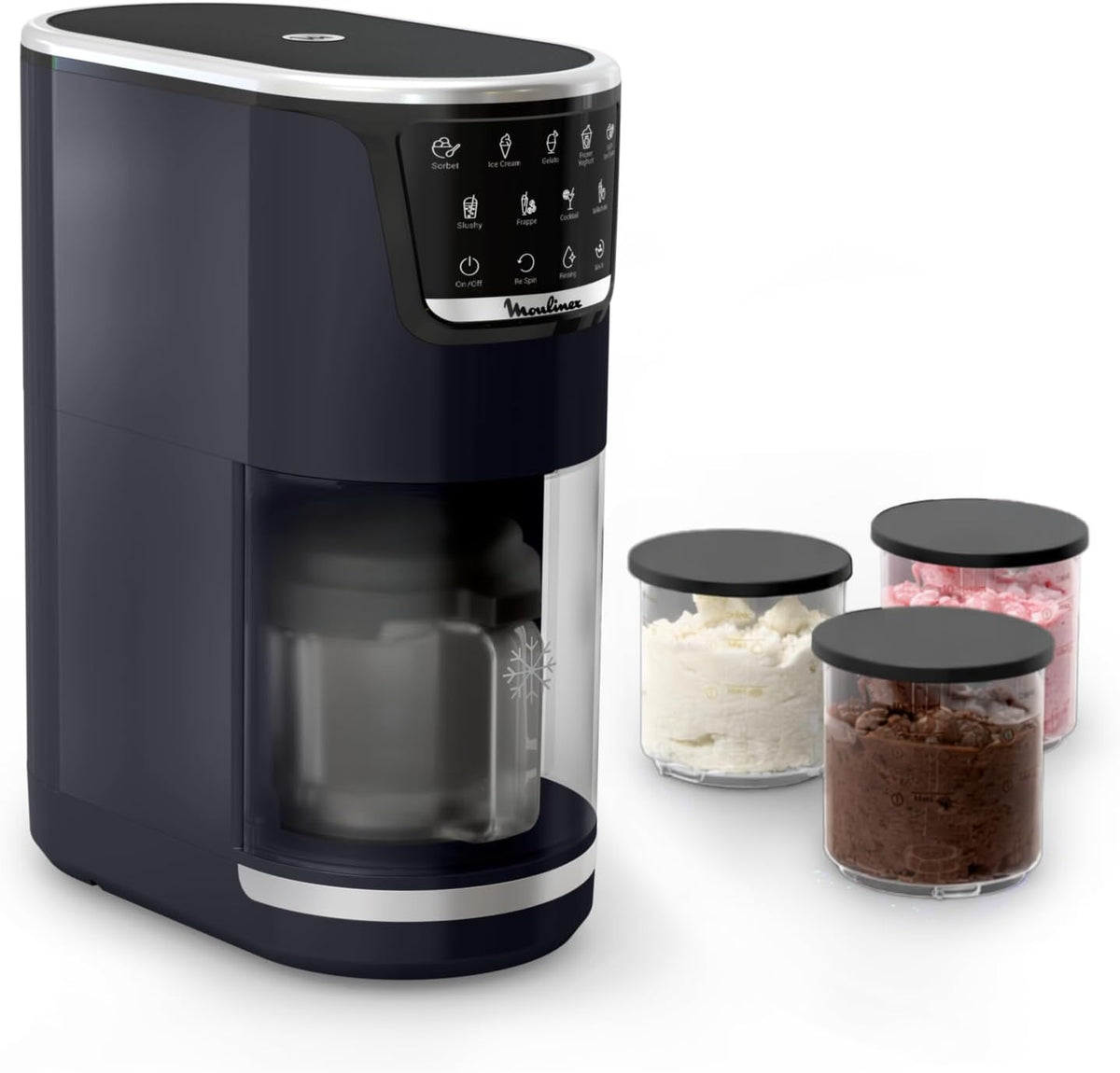 Moulinex, Gelatiera, MJ6038, 500 ml, Nero