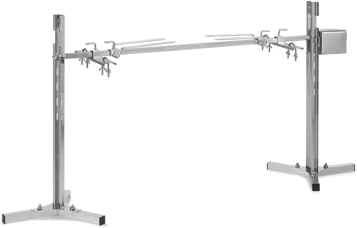 KLARSTEIN, Barbecue elettrici, 12 W, 159 x 72 x 37,5 cm, 70 kg, Argento, acciaio inox, altezza regolabile