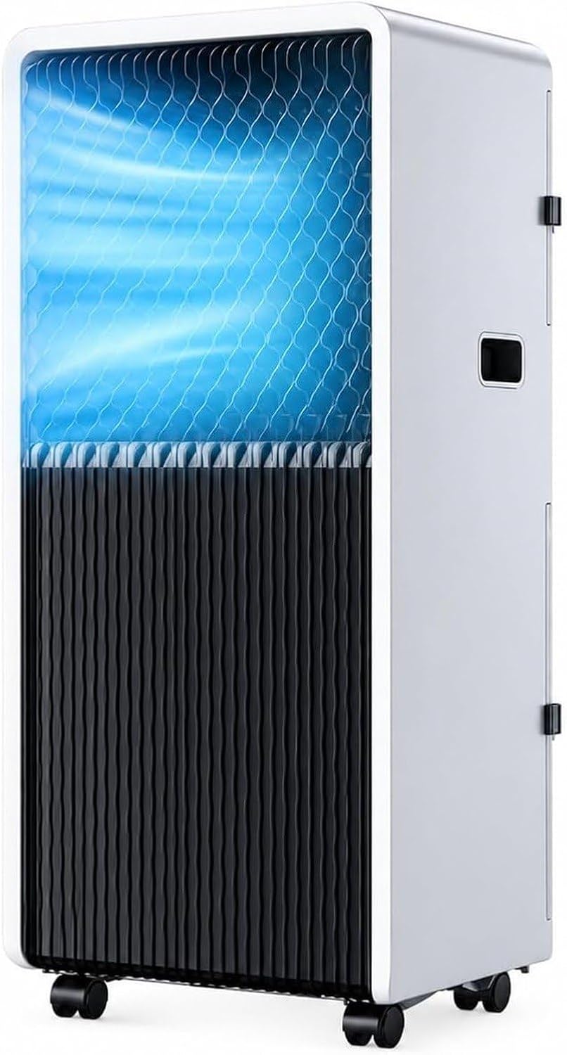 Condizionatore, HOUXINZ, 12000 BTU, 60 dB, Bianco, telecomando, timer
