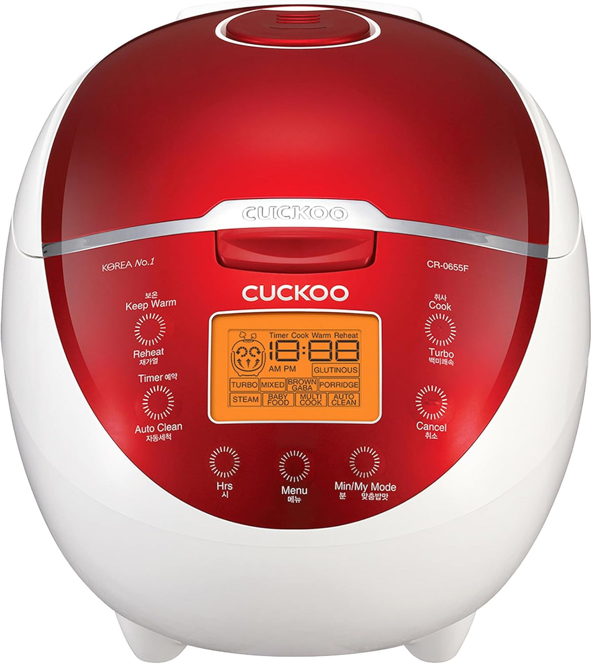 CUCKOO, Cuociriso, CR-0655F, Marrone/Rosso/Bianco