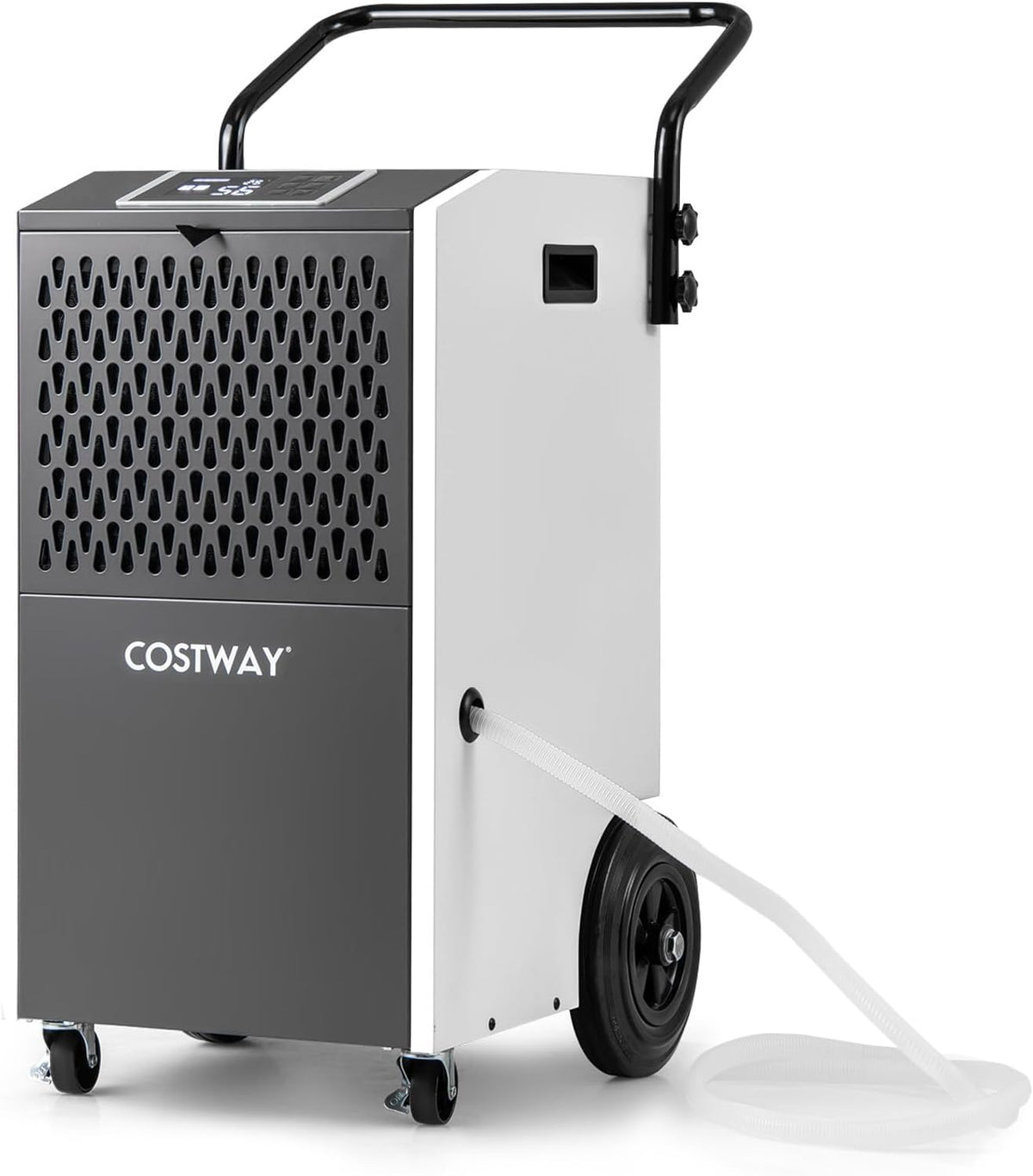 COSTWAY, Deumidificatore, 695 m, 73 L, 300 m³/h, Bianco, timer
