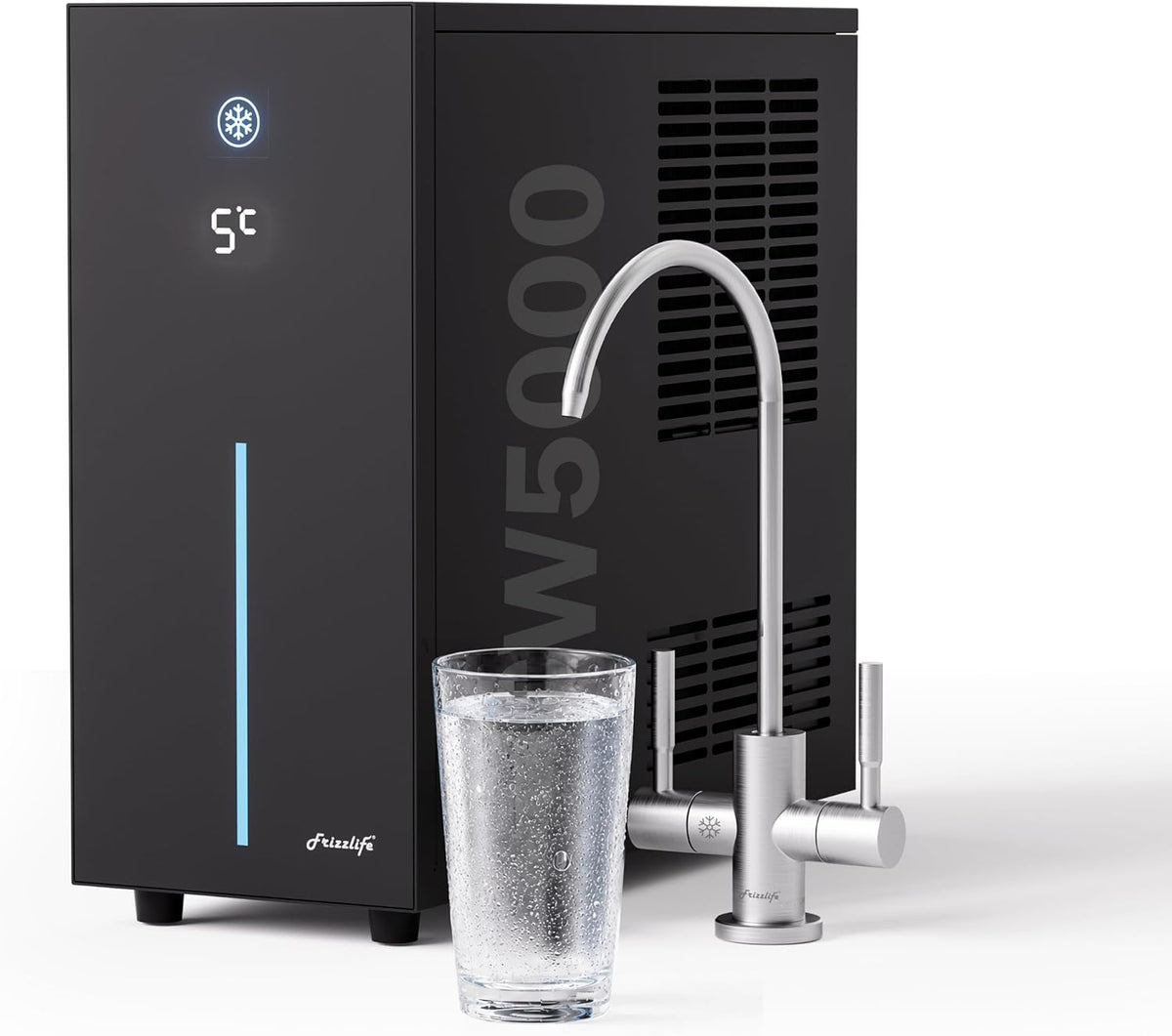 FRIZZLIFE, Distributori e fontane d'acqua, CW5000, 25 mm, 5 L, Nero