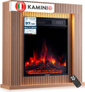 KAMINIO, Camino elettrico, 10 dB, 0,9 kW, 30 m, Nero, protezione dal surriscaldamento
