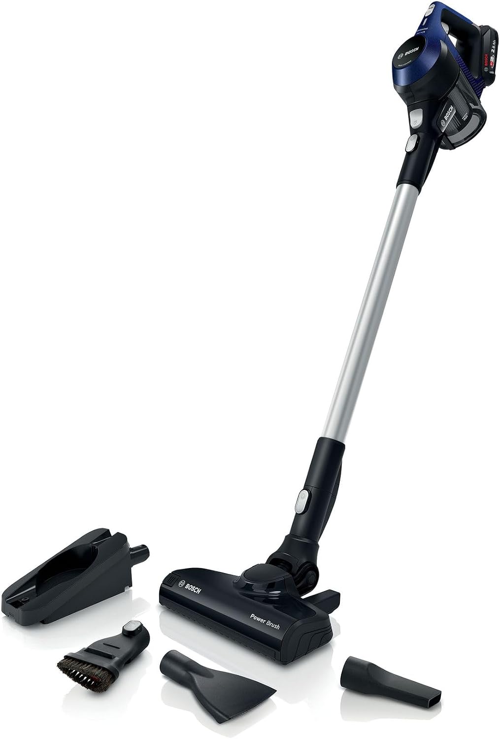 Bosch, Aspirapolvere verticale, BBS611MAT, 1,4 kg, 2,5 Ah, 18 V, Blu, funzionamento senza fili
