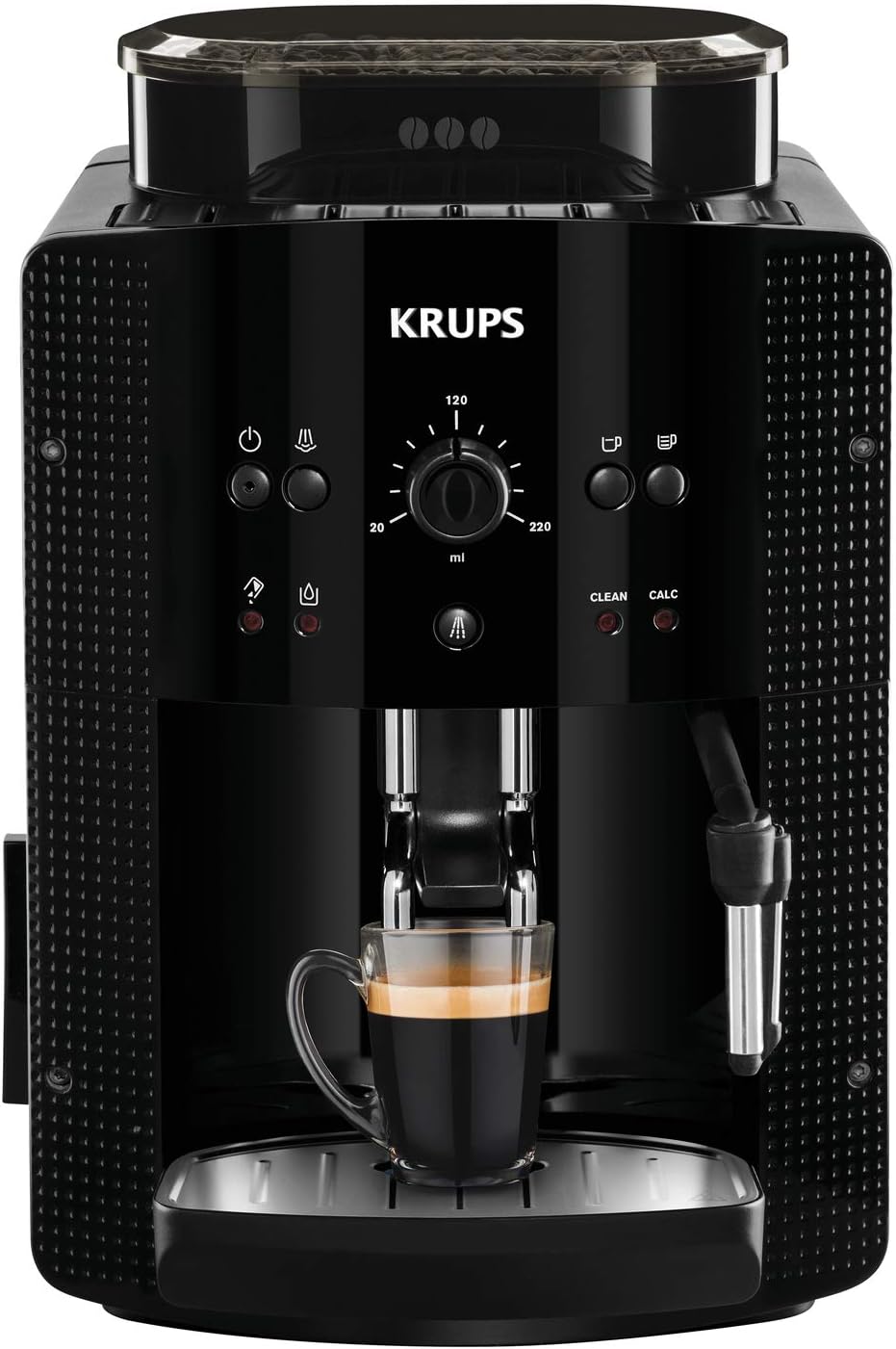 Macchina da caffè, EA81M8, KRUPS, 1,7 l, 260 g, Nero, vano contenitore, illuminazione LED