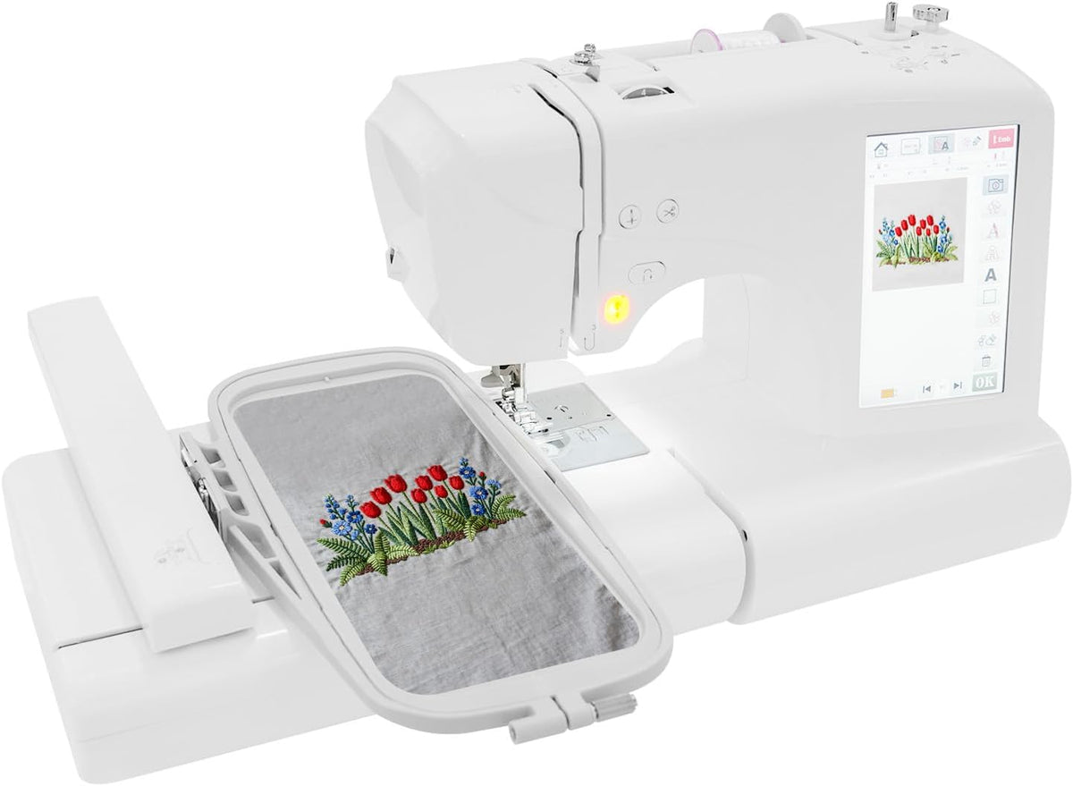Caskunbsy, Macchina da cucire, 100 x 235 mm, 45 W, 650 giri/min, Nero, illuminazione LED, USB