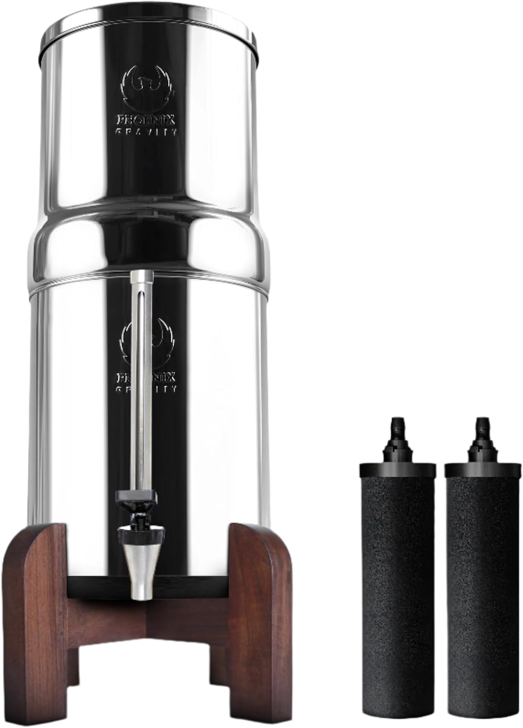 Filtri d'acqua per rubinetto, Phoenix Gravity, 6 litri, Argento, acciaio inox