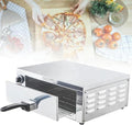 MJMLUCK, Forno per pizza, 1200 W, 240 V, 13 kg, Nero/Argento, acciaio inox