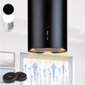 KLARSTEIN, Cappa aspirante, 651 m³/h, 35 x 38 cm, 600 m³/h, Nero/Argento, alluminio, illuminazione LED, timer