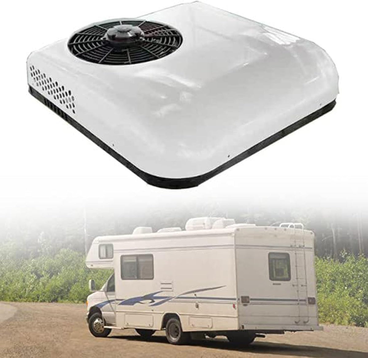 ZIXIAOS, Condizionatore, 12 v, 850 w, 450 m, Bianco