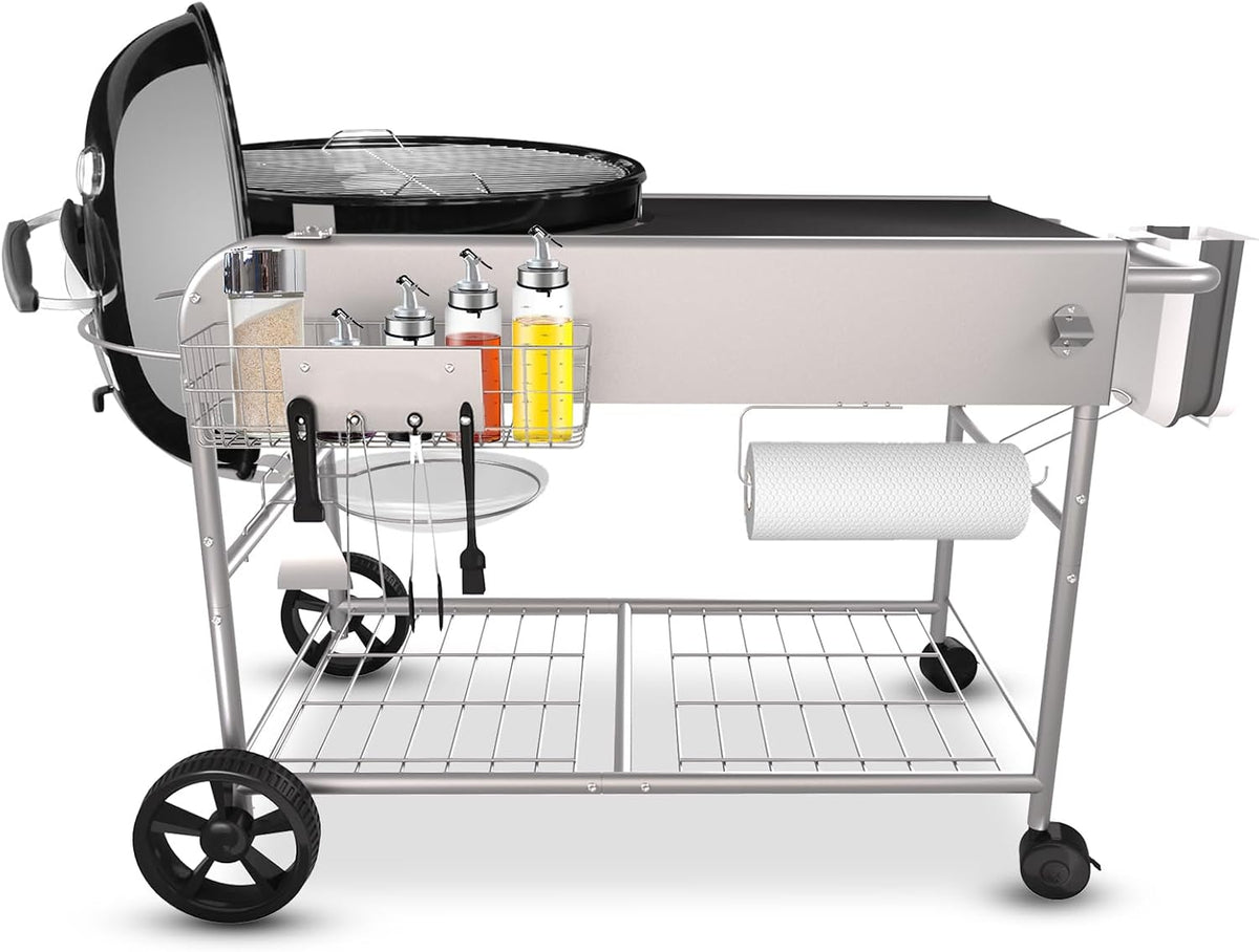 Tavolo, GFTIME, 47 cm, 57 cm, 30,5 cm, Argento, acciaio inox, funzione grill, Airfryer