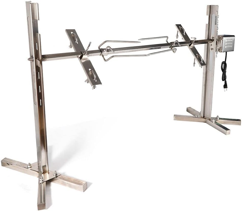 InSyoForeverEC, Girarrosto, 15 W, 30 kg, 220 V, Argento, acciaio inox