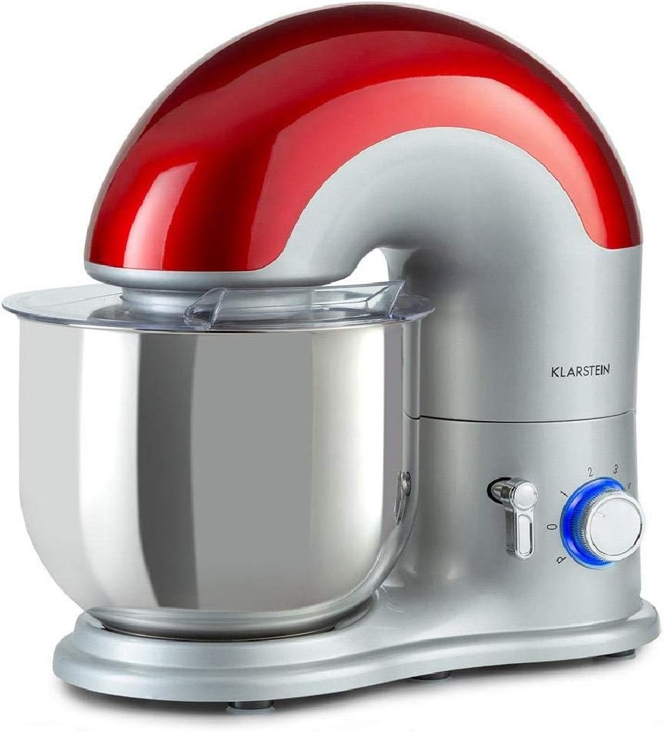KLARSTEIN, Robot da cucina, 7 L, 40 x 40 x 24 cm, 240 V, Argento, acciaio inox, vano contenitore, struttura pieghevole