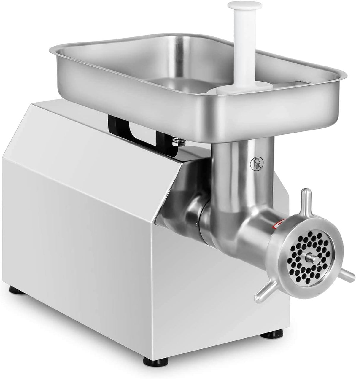 Royal Catering, Tritacarne, RC-MM480, 480 kg, 1.100 W, 230 V, Argento, acciaio inox
