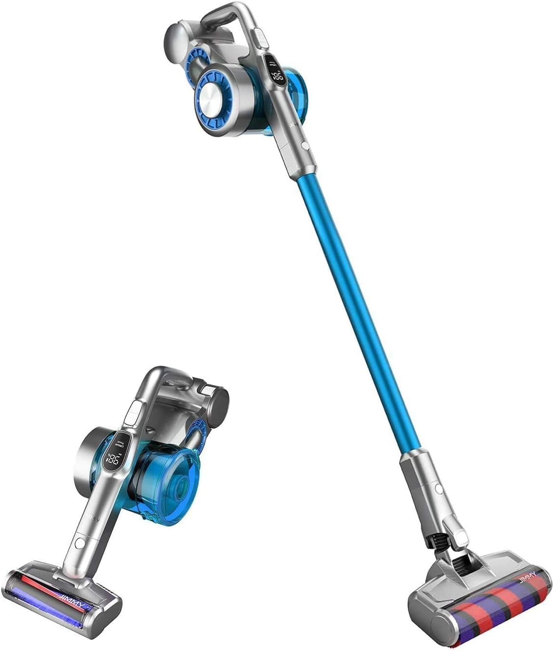 Jimmy, Aspirapolvere verticale, JV85, 500 W, 23 kPa, 100000rpm, Nero, illuminazione LED, filtro HEPA, funzionamento senza fili