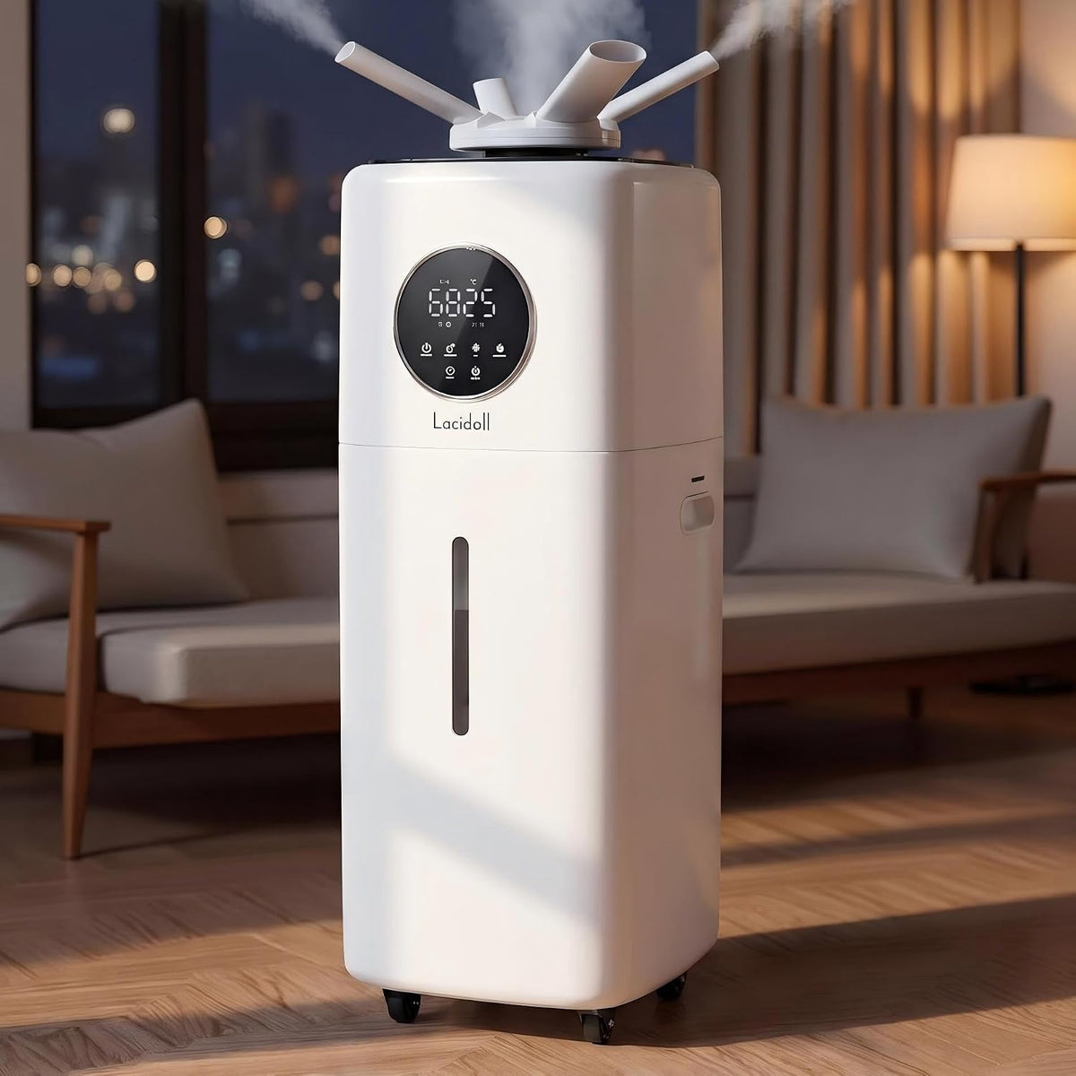 Lacidoll, Umidificatori per tutta la casa, 21 L, Nero