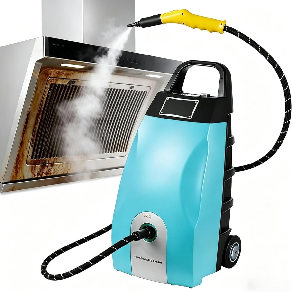 VUNHEX, Pulitore a vapore, 3000 w, 3,5 l, 110°C, Blu