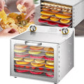 Essiccatori per alimenti, 90 °C, 28,5 x 20 cm, 400 W, Argento, acciaio inox, illuminazione LED, timer