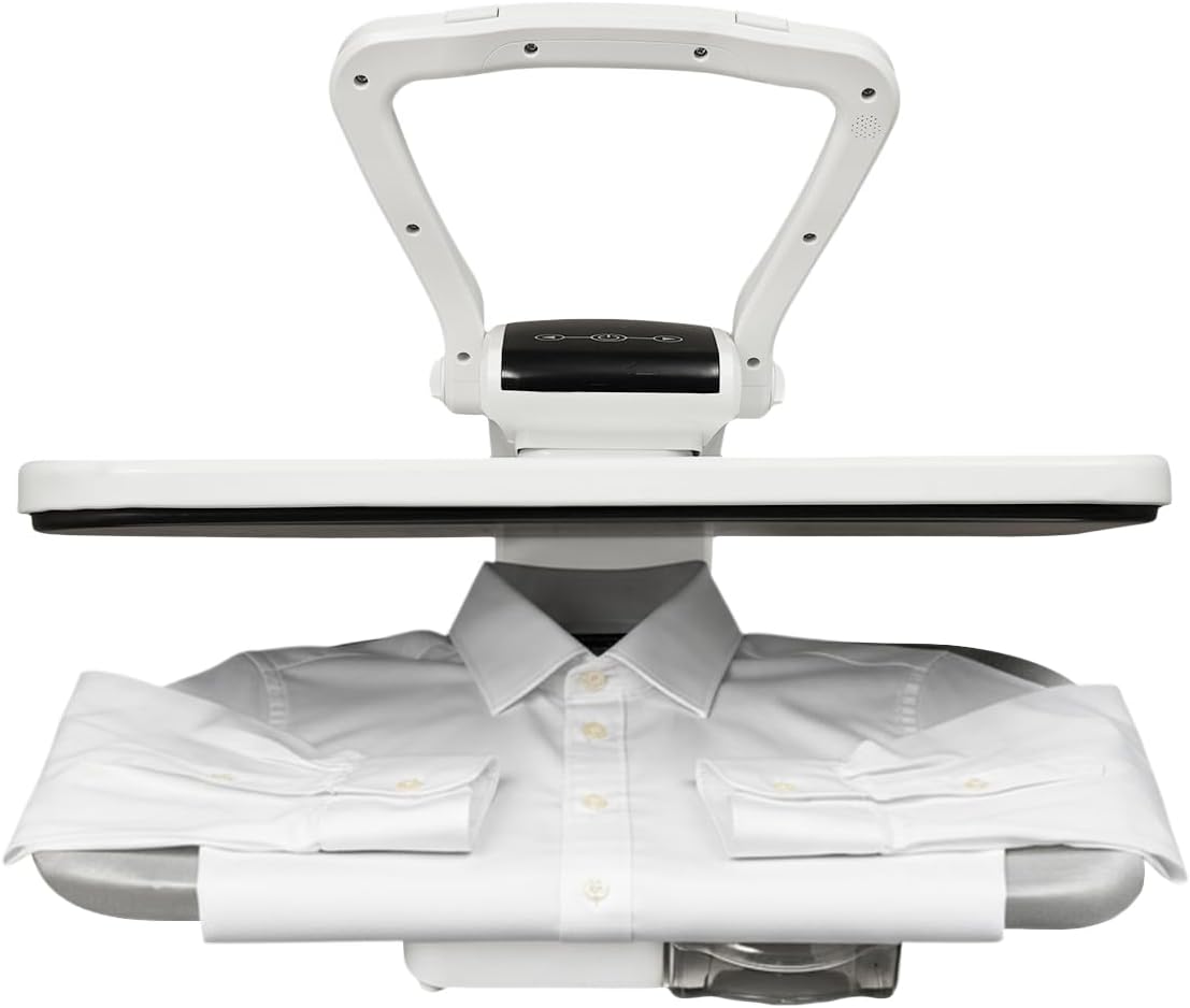 C-Juzarl, Presse da stiro, 66 cm, 66 x 53 x 26 cm, 240 V, Nero, alluminio, vano contenitore, protezione dal surriscaldamento