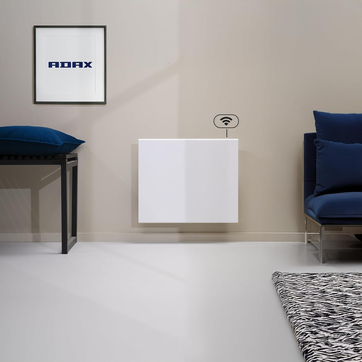ADAX, Stufe elettriche, 750 W, 87 mm, Nero, Wi-Fi