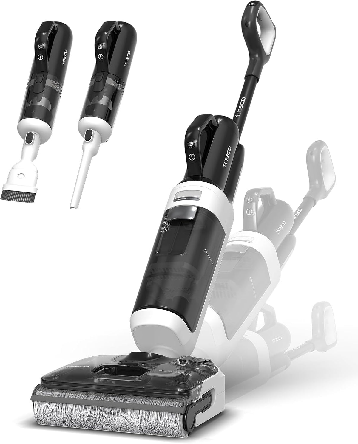 Tineco, Aspirapolvere, Nero, illuminazione LED, autopulizia