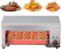 TBANVOO, Forno elettrico, 2000 W, 45 x 26 cm, 50–300°C, Argento, acciaio inox, altezza regolabile, funzione grill