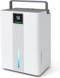 Deumidificatore, COSTWAY, 35 L, 35,5 x 27,5 x 52,5 cm, 240 V, Bianco, illuminazione LED, timer, spegnimento automatico