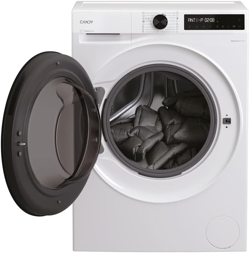 CANDY, Lavasciuga, 4138BL8-S, 8 Kg, 72 dB, 850 mm, Bianco, Bluetooth, Wi-Fi, motore inverter
